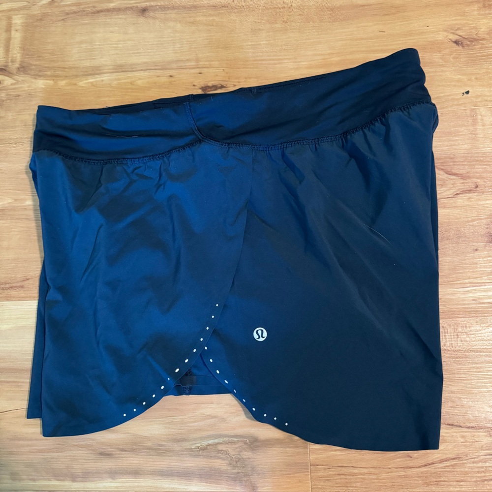 Lululemon Find Your Pace Lined High-Rise Short 3" True Navy Size 12